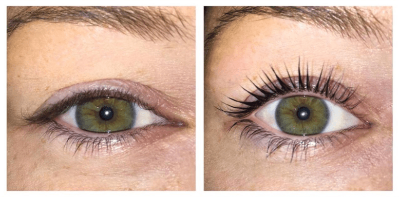 Eyelash Lift Before and After